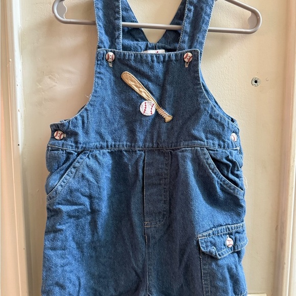 Kitestrings Denim Baseball Shortalls - Picture 5 of 10